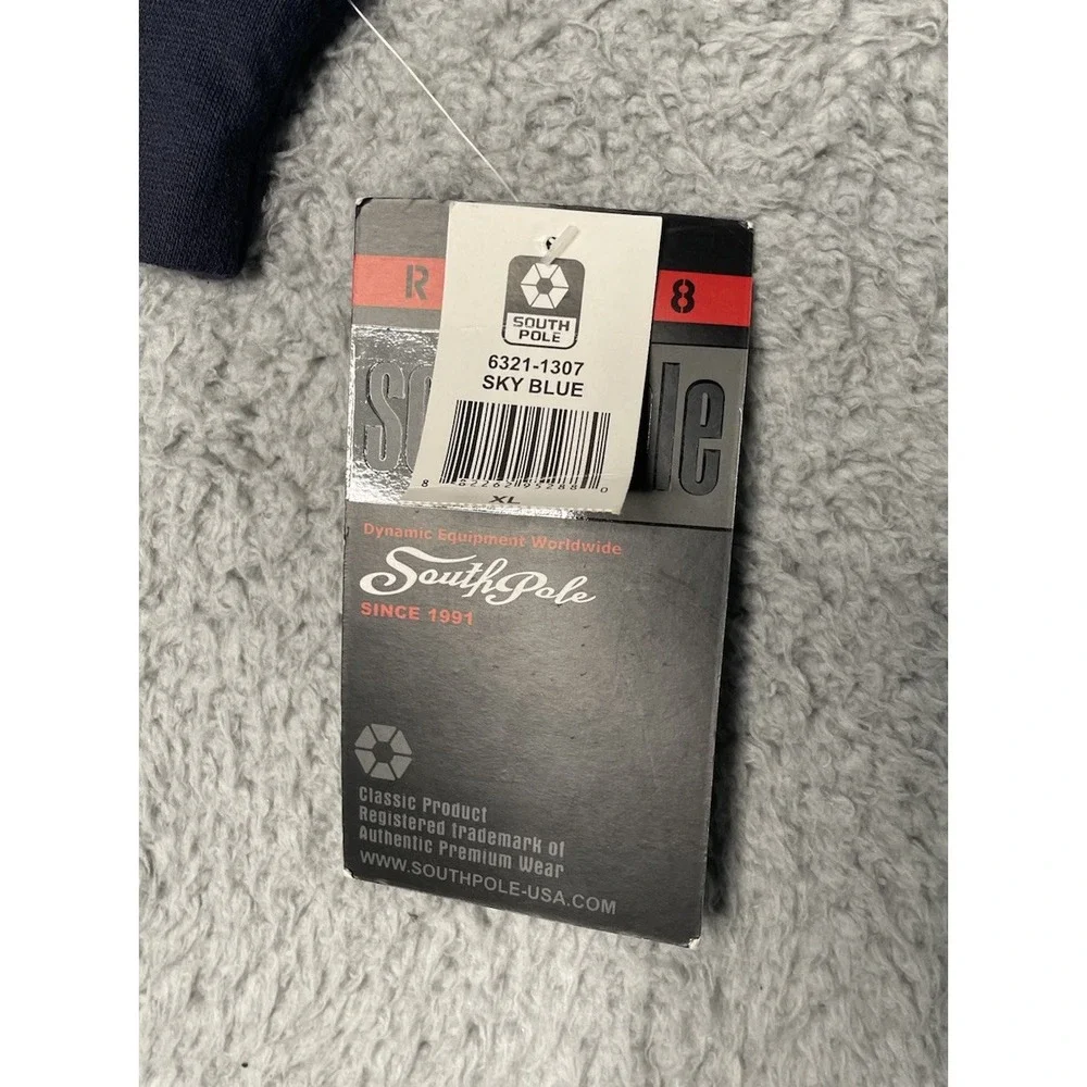 NWT Rare Vintage SouthPole Denim And Co Pullover Sweater Mens XL Blue Dead Stock